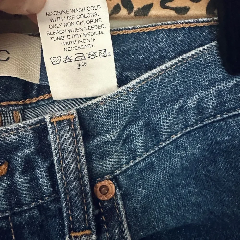 Vintage GAP Classic Fit Ankle Jeans Size 8 100% Cotton High Rise Straight Wash
